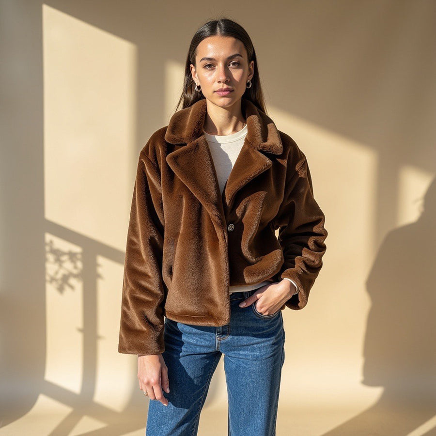 Chaqueta Pelo - Marrón