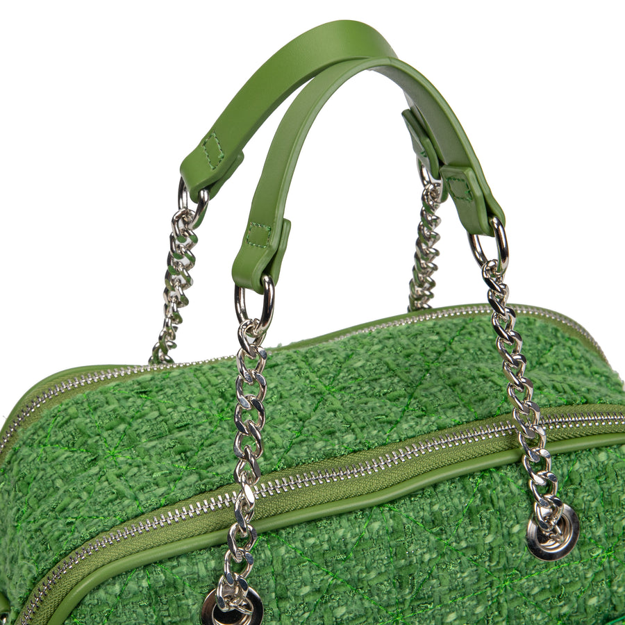 Bolso Tejido Channel - Beige