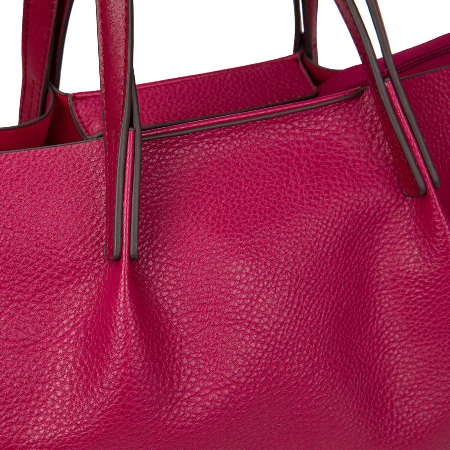 Bolso Capazo Asa Piel - Negro