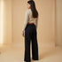 Pantalón Culotte Cinturón - Negro
