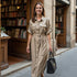 Vestido Largo Lino - Beige