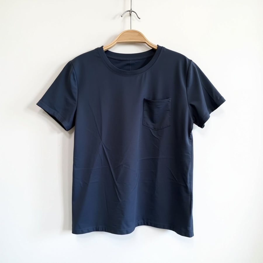 Camiseta Basic Bolsillo - Blanco