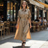 Vestido Largo Lino - Beige