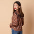 Blusa Volante Animal - Teja