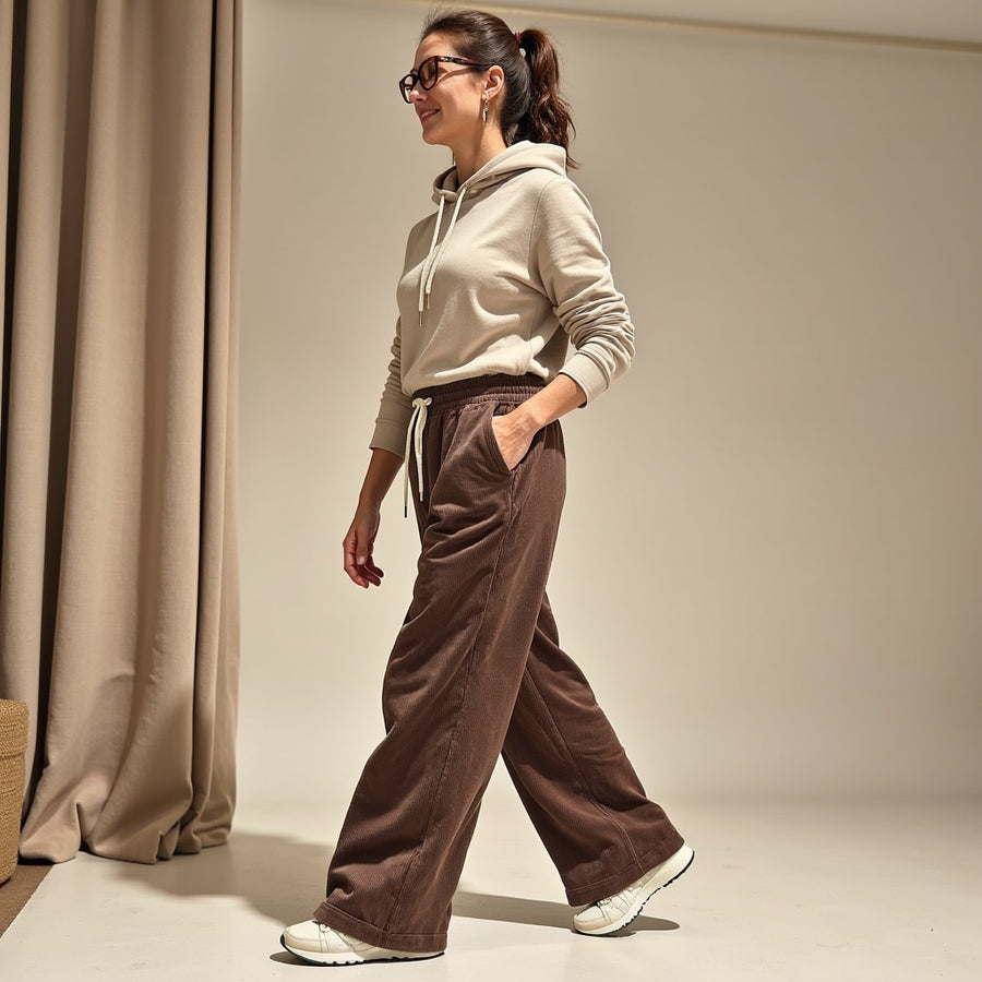 Pantalón Afelpado Ef. Pana - Marrón