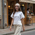 Camiseta Detalle Calado - Blanco