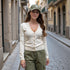 Cardigan Punto Fino - Beige