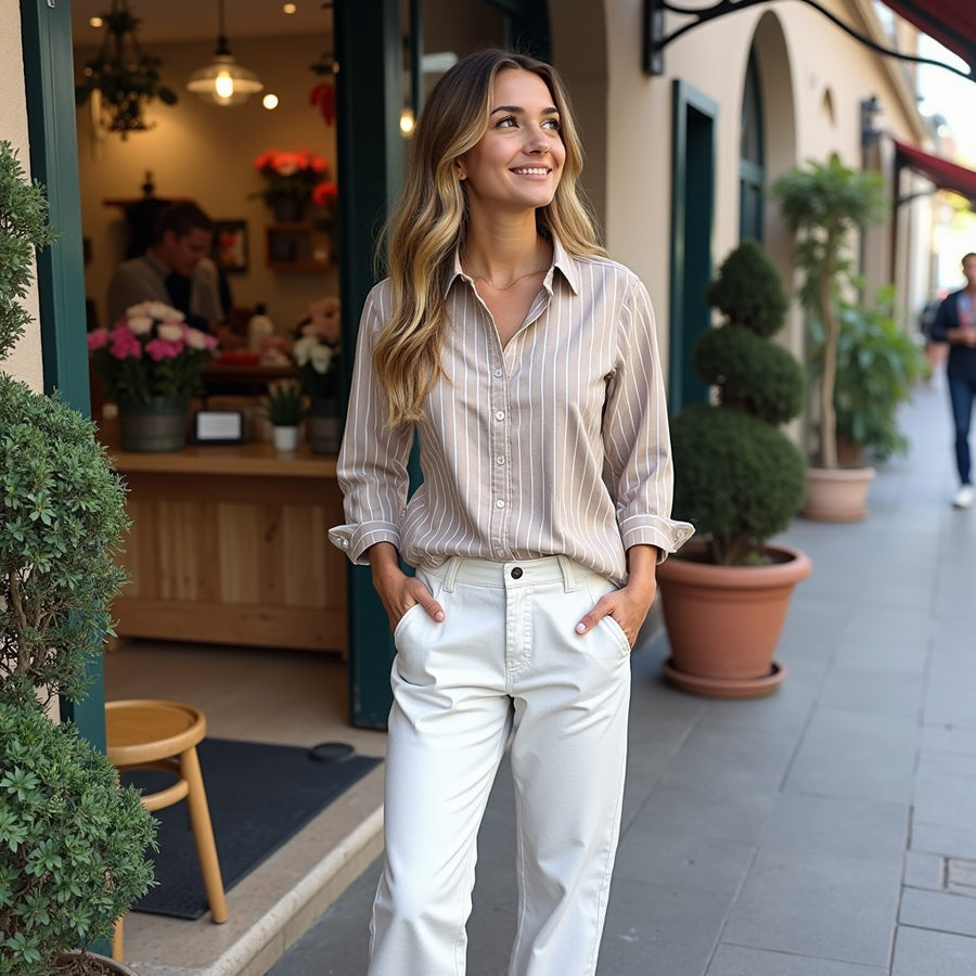 Camisa Élise - Beige