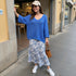 Jersey Punto - Azul