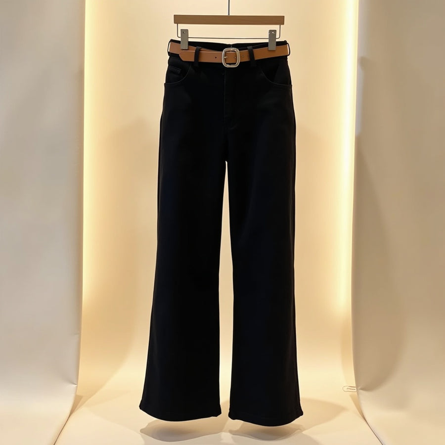 Pantalón Culotte Cinturón - Negro