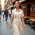 Vestido Largo Lino - Crema