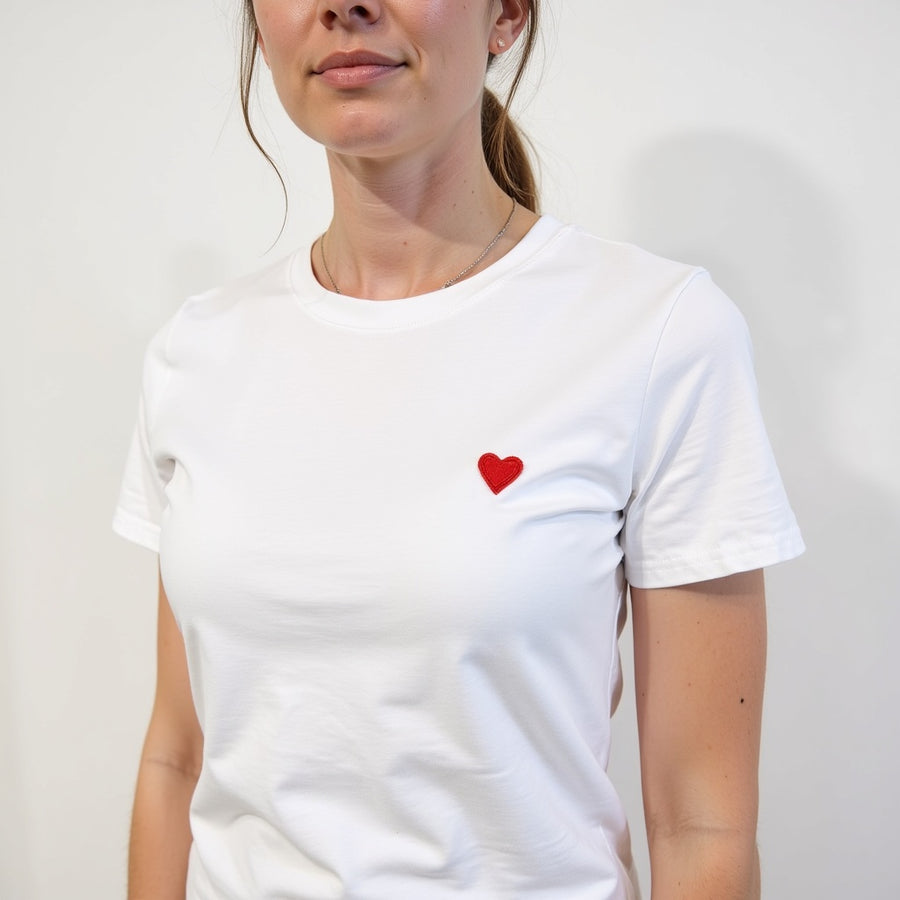 Camiseta Heart - Blanco
