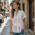 Camisa Guayabera Lazo - Blanca