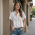 Camisa Guayabera Lazo - Blanca