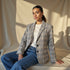 Blazer Cuadros - Beige