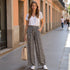 Pantalón Floral Fluido - Rojo