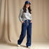 Pantalón Afelpado Rayas - Azul